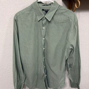 21men Sage Green Casual Button-Down Shirt